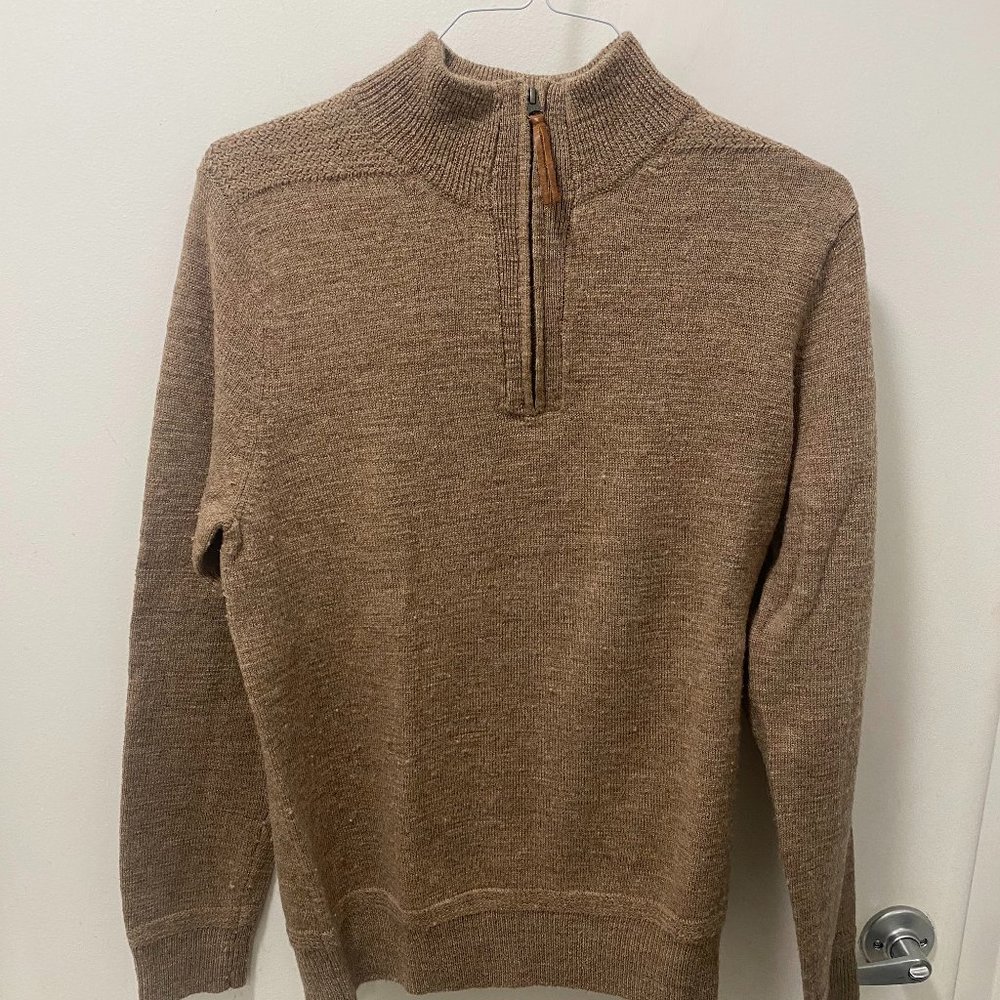 J Crew Mens Marino Wool Sweater Large Slim
